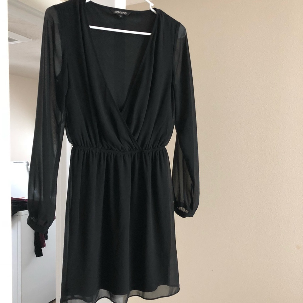 Long Sleeve Black Dress